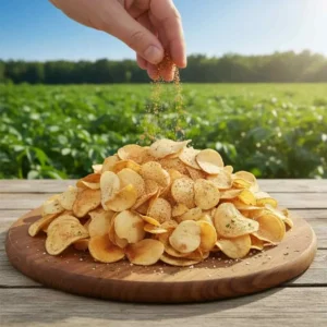 প্রিমিয়াম দেশি আলুর চিপস (কাঁচা) মশলা ফ্রি!